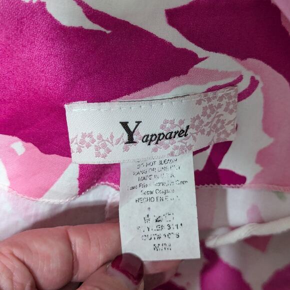 Vintage Y2K Floral Coquette Tea Party Dress Fit Flare Pink Dollcore Dainty Tank - Picture 4 of 4